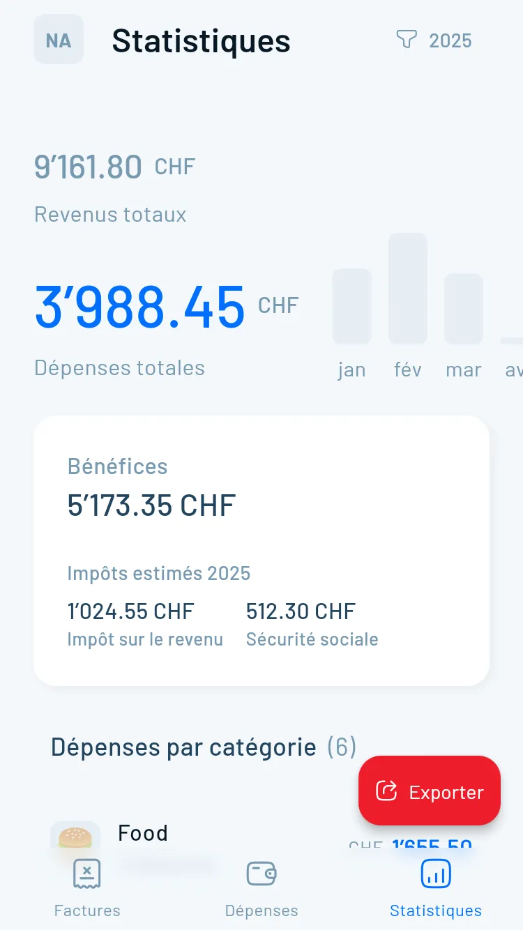 Suivi de facturation et dépenses sur Android avec continuité multi-appareils